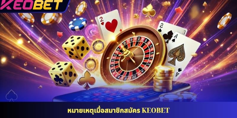 หมายเหตุเมื่อสมาชิกสมัคร KEOBET